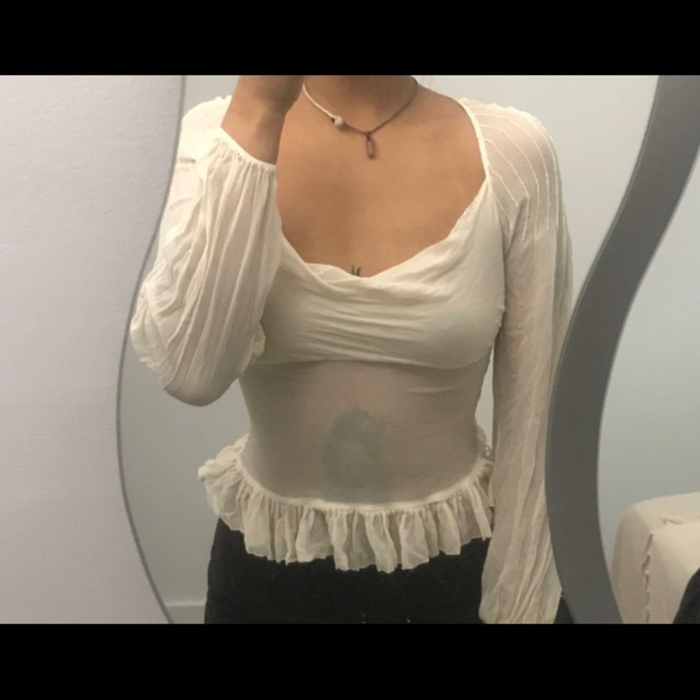 ISO of the Catherine malandrindo sheer silk top